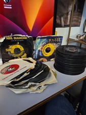 84 Vintage 45 RPM Vinyl Record Lot Country Rock Pop Oldies Estate Collection... picture
