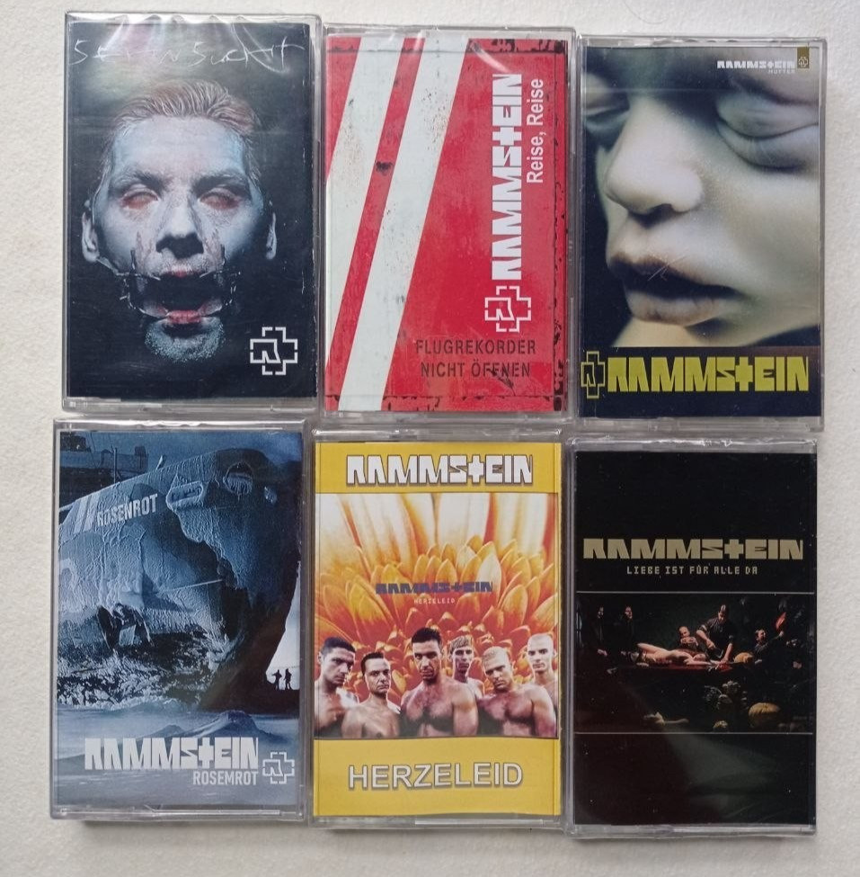 RAMMSTEIN 6 tape lot rare cassette ukraine version ndh megaherz lindemann