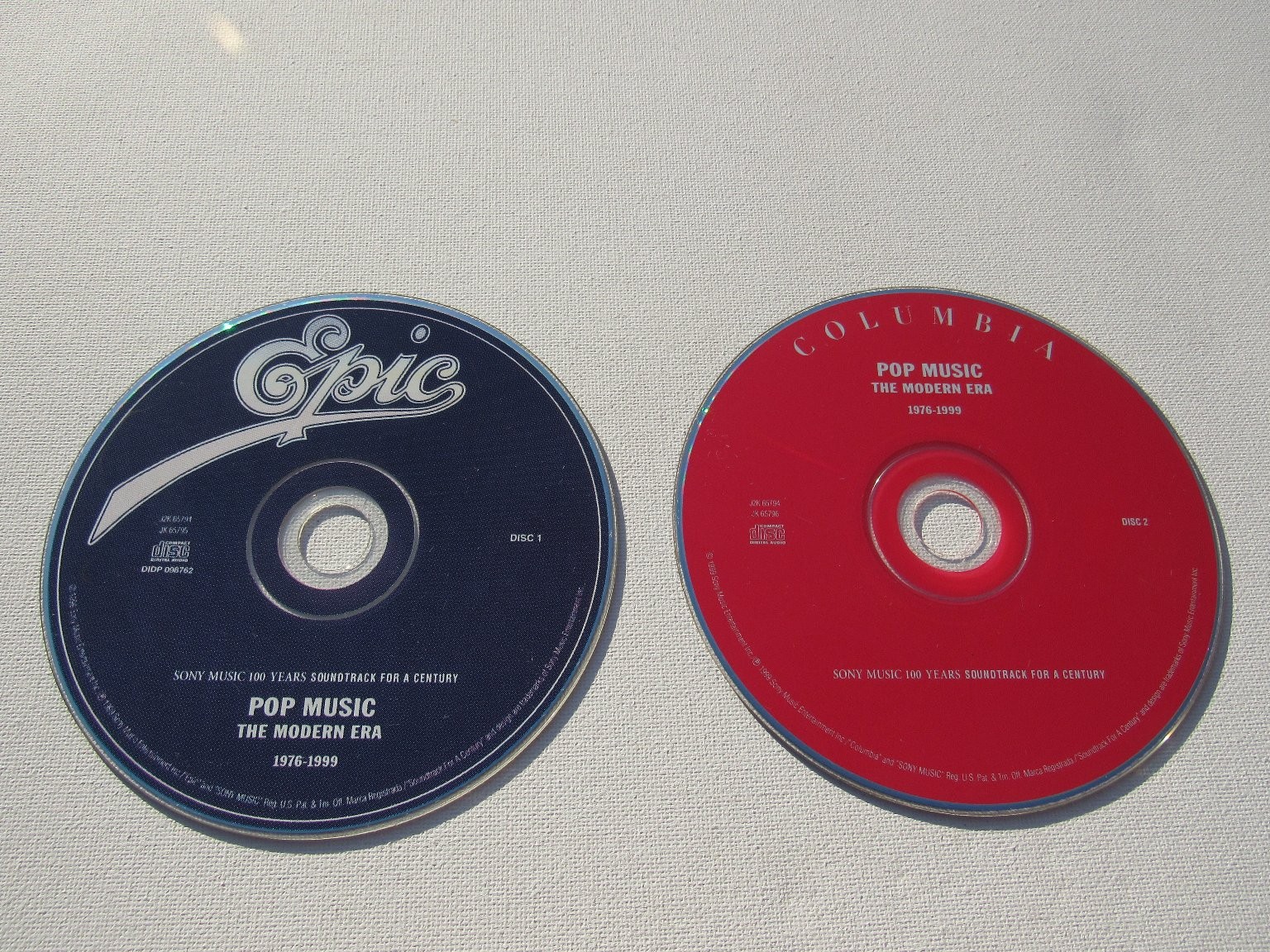 Pop Music: The Modern Era 1976-1999 2-CD Set Pop Rock Sony Music