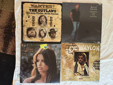 WANTED~THE OUTLAWS~4 LPS~NM/VG+CLEANED/TESTED~WAYLON~WILLIE~JESSI~VERY NICE picture