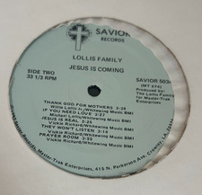 SEALED LOUISIANA GOSPEL SOUL FUNK LP LOLLIS FAMILY JESUS IS COMING SAVIOR SEALED picture