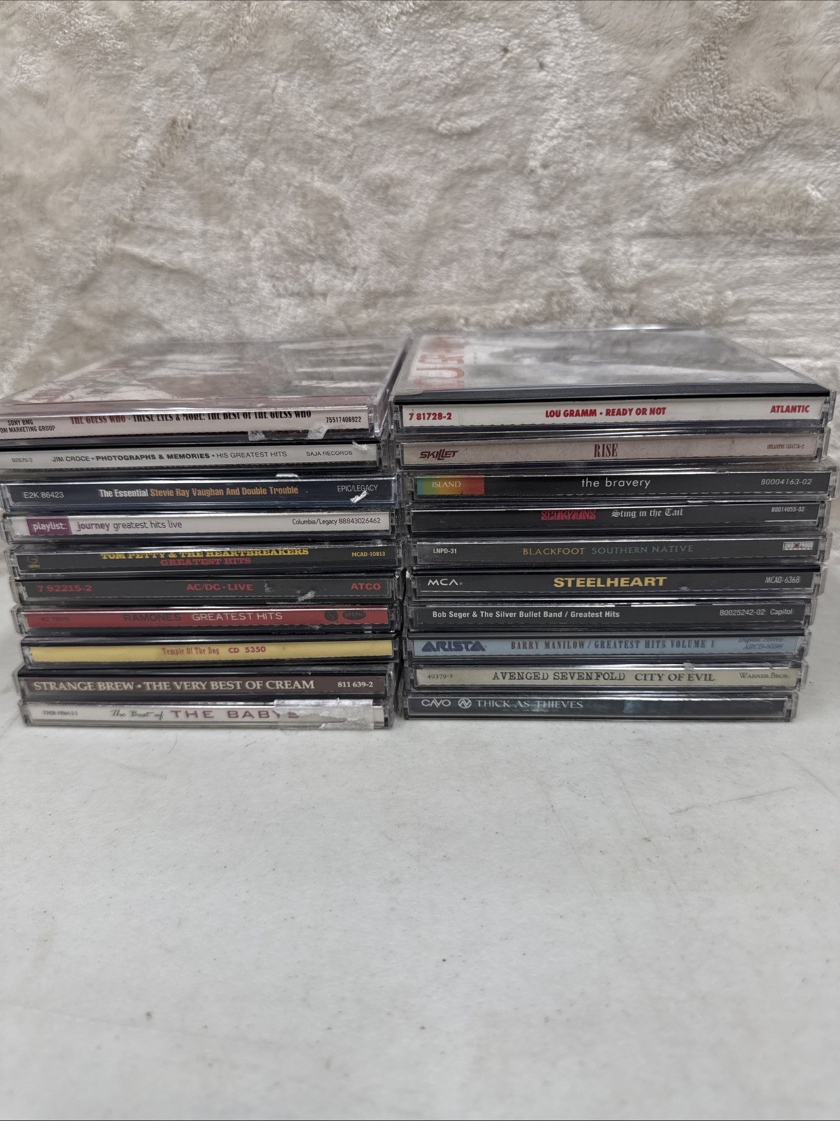 Lot of 20 Rock Pop Metal CD Collection Steelheart Avenged Sevenfold Cream Music