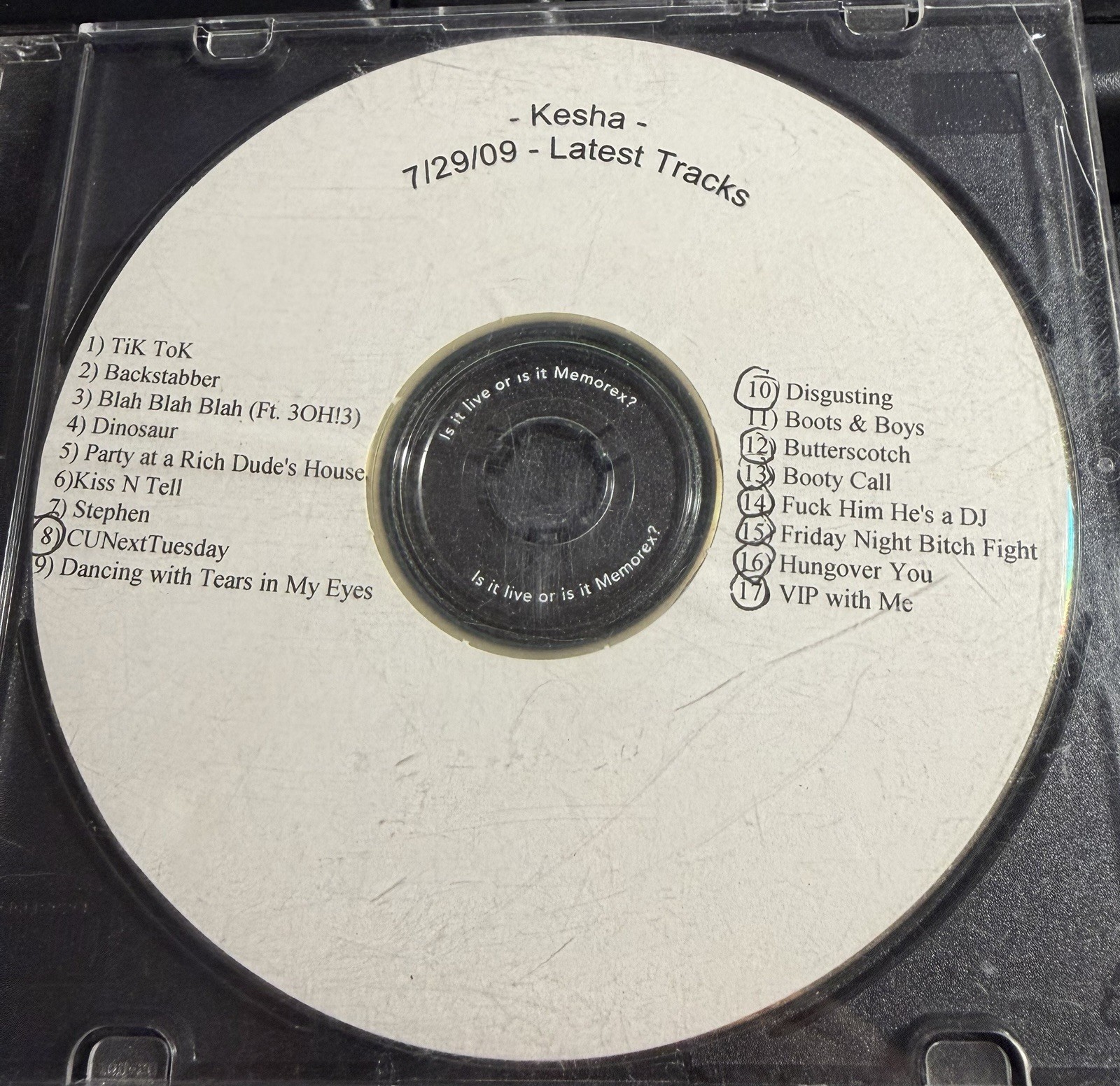 Mega Rare UNRELEASED Ke$ha Kesha Demo CD 2009