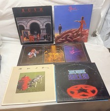 Rush Lot of 4 Vtg LPs Moving Pictures Signals Hemispheres 2112 Masterdisk Poster picture