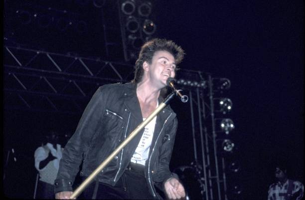 Singer Paul Young is shown at a live concert appearance on March 5- Old Photo