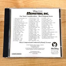 Monsters Inc FYC Score by Randy Newman CD 2001 57 Cues RARE Disney Pixar PROMO picture