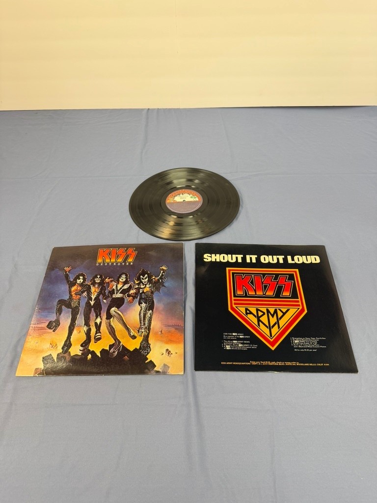 KISS Destroyer 1976 Vinyl LP Casablanca NBLP 7025 KISS Army Inner Sleeve
