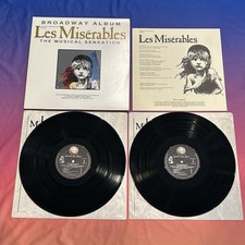 LES MISERABLES 2LP BROADWAY ALBUM 1987 GHS 24151 EX/EX Gatefold w/Insert picture