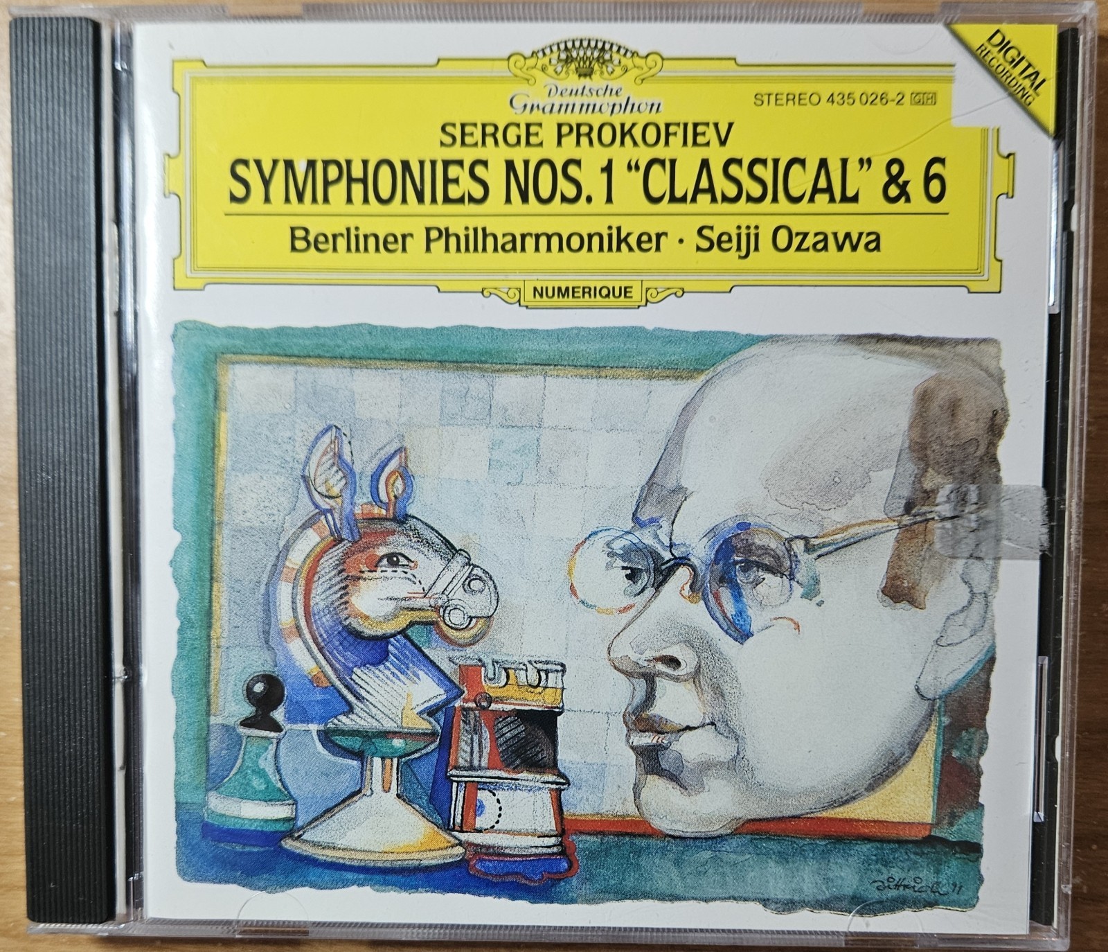 Prokofiev: Symphonies Nos. 1 & 6 (CD, Deutsche 425 026-2) Seiji Ozawa Berliner