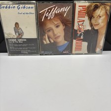 Vintage 80s Pop Cassette Tapes Debbie Gibson, Tiffany, & Paula Abdul. Lot Of 3 picture