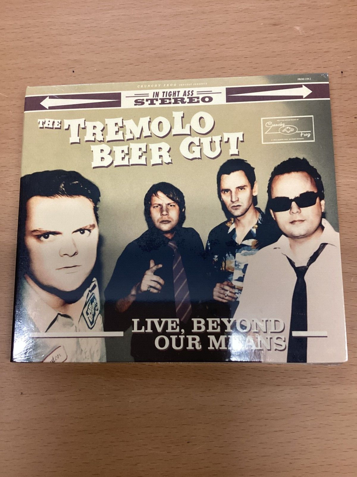THE TREMOLO BEER GUT - LIVE, BEYOND OUR MEANS (CD DIGIPAK) NEW SEALED. 16 TRACKS