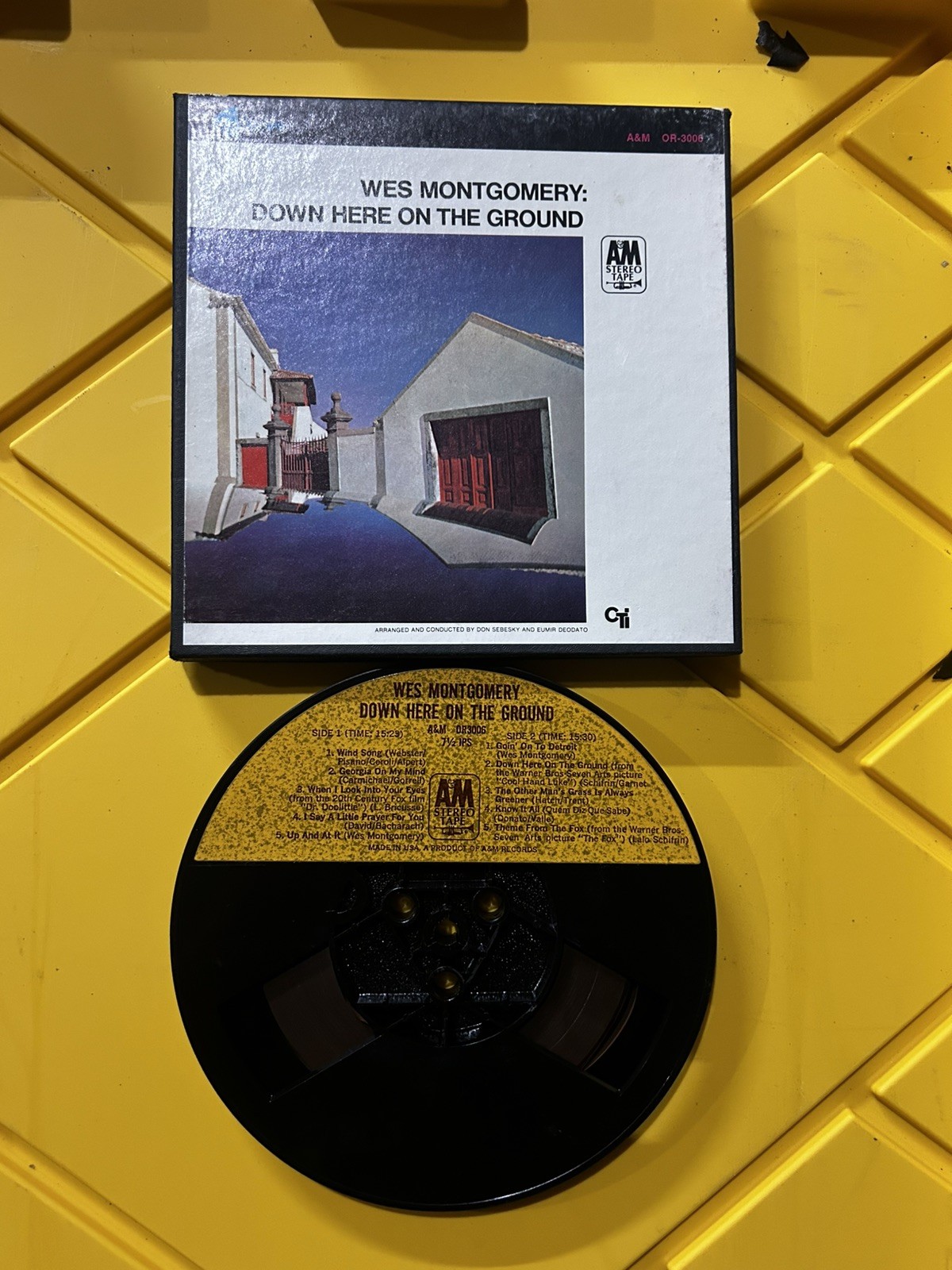 WES MONTGOMERY Down Here On The Ground Reel Tape 4 Trck 7 1/2 IPS Jazz CTI A&M