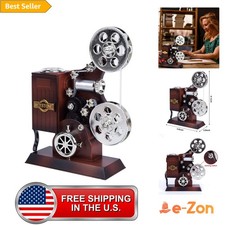 POPGIFTS Movie Projector Music Box, Mini Antique Vintage Music Box Plays picture