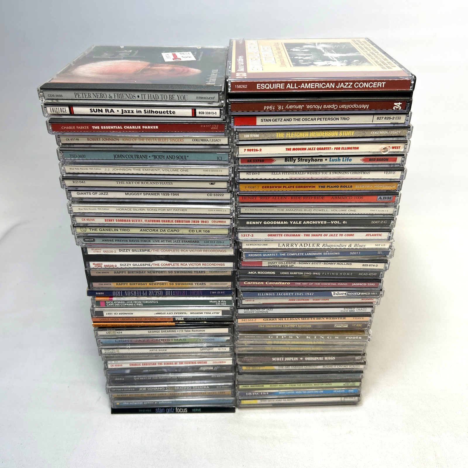 Lot of 61 Jazz CDs Coltrane Sun Ra Parker Gillespie Silver Coleman Blue Note