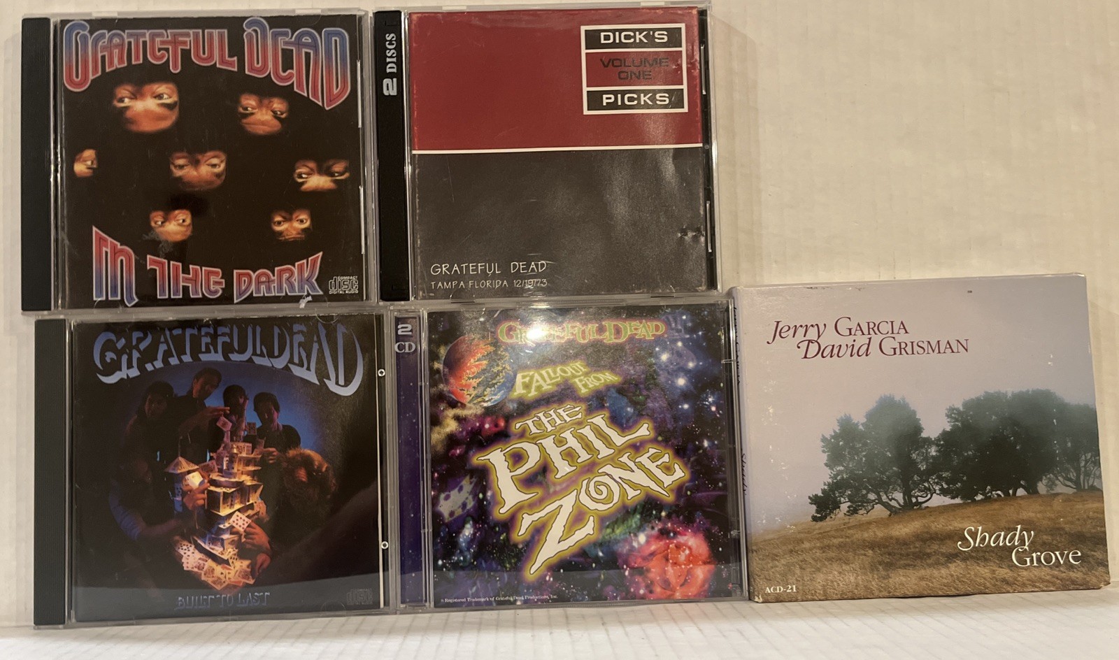 Lot 5 Grateful Dead & Jerry Garcia The Phil Zone * Dock’s Pick * In The Dark…