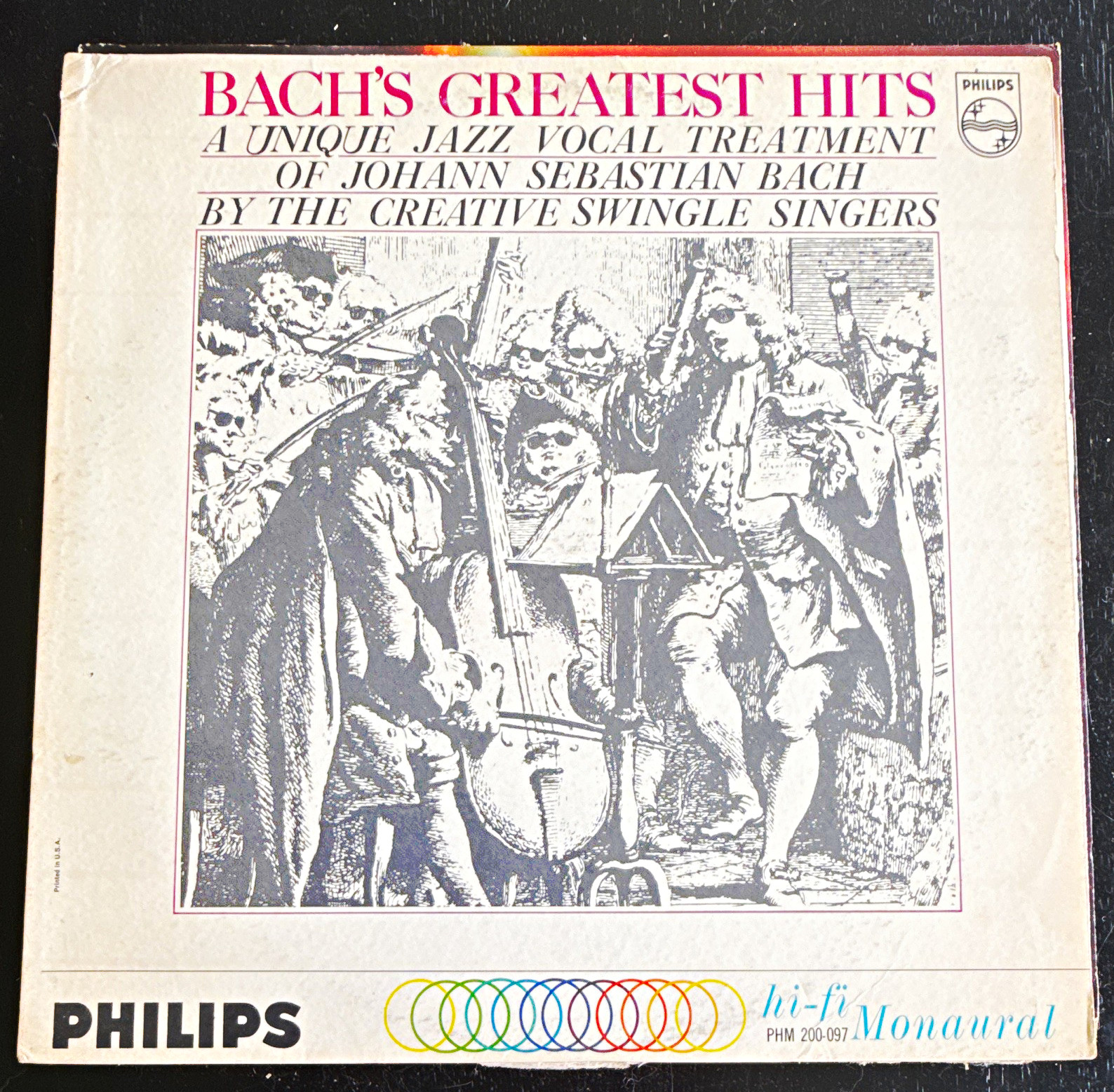 Philips Hi-Fi Mono LP The Swingle Singers Bach\'s Greatest Hits PHM-200-097