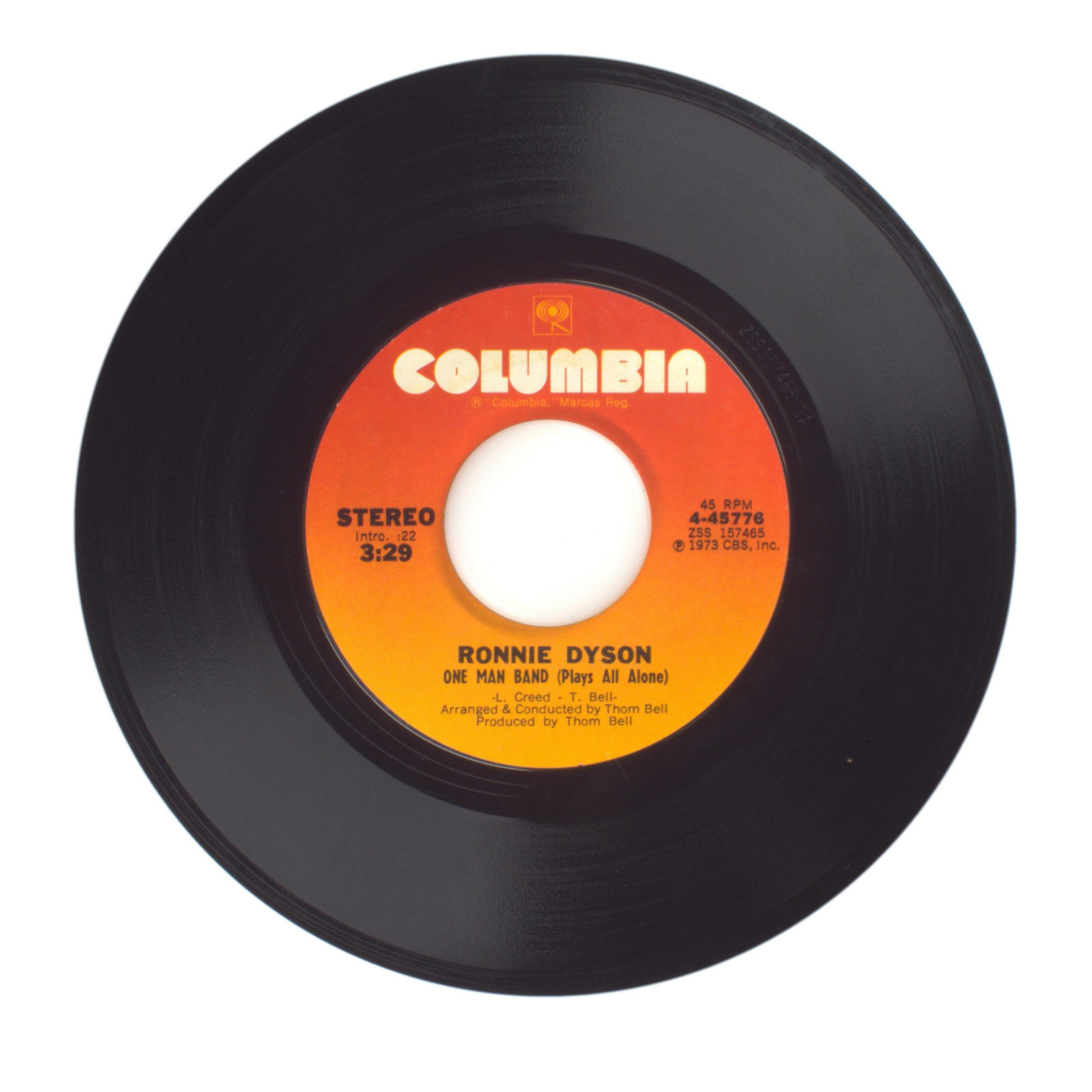 Ronnie Dyson - One Man Band (Plays All Alone); I Think I'll Tell Her - 45 RPM 7