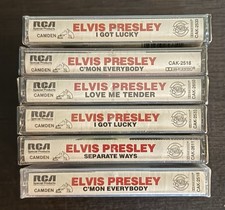 Elvis Presley Cassettes. 6 From RCA. All Sealed In Original Packaging picture