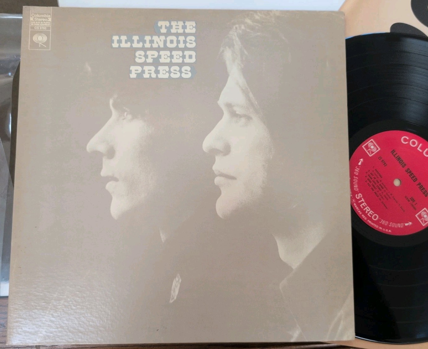 THE ILLINOIS SPEED PRESS; 1969 COLUMBIA 9792 DEBUT LP WITH PAUL COTTON VG
