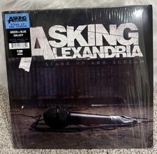 Asking Alexandria ( vinyl, Record)  Stand  Up And Scream Limited (green & Blue) picture
