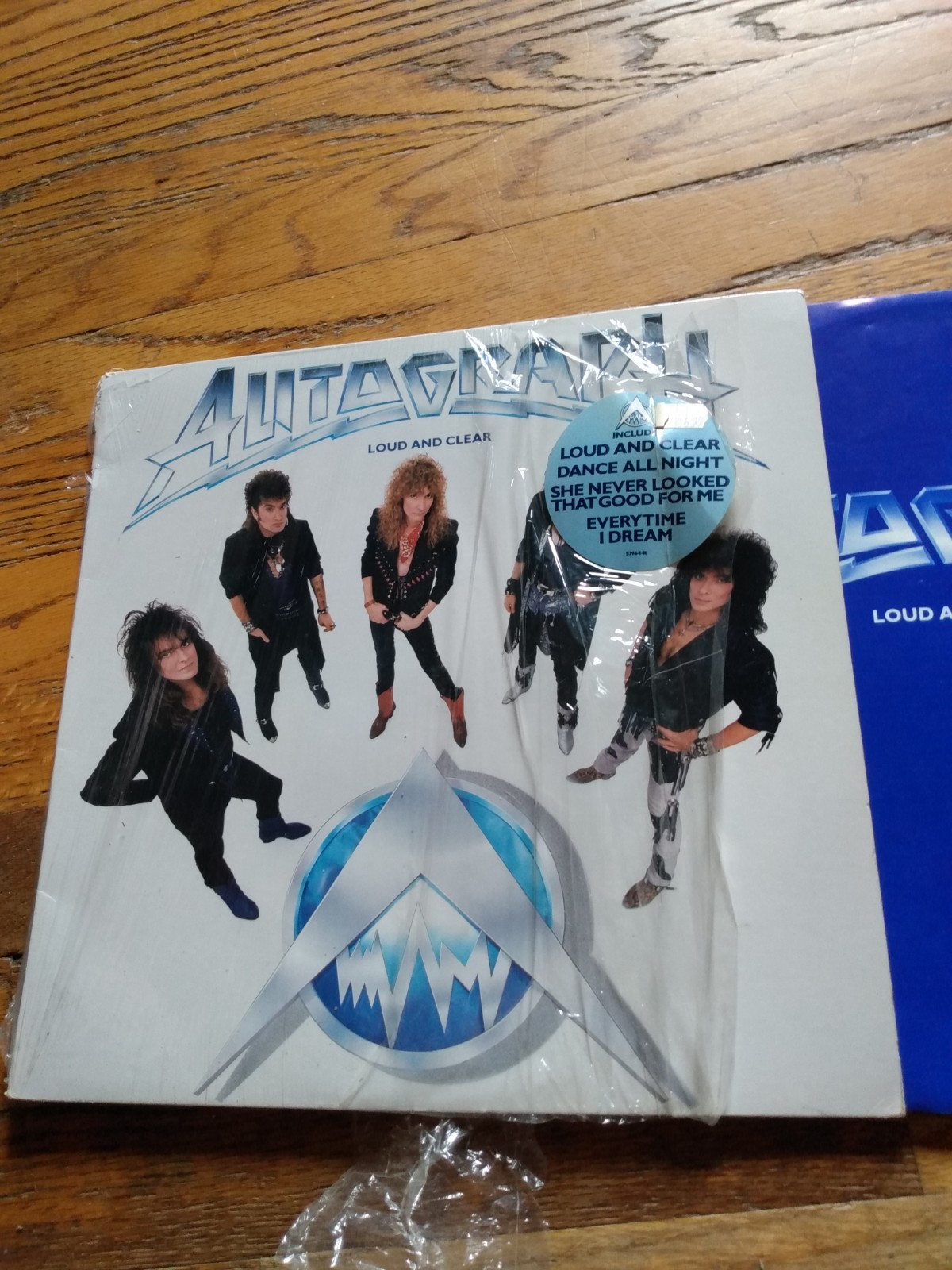 Autograph Loud And Clear 1987 Vinyl LP  1st Press Hair Metal Rock shrink hype 