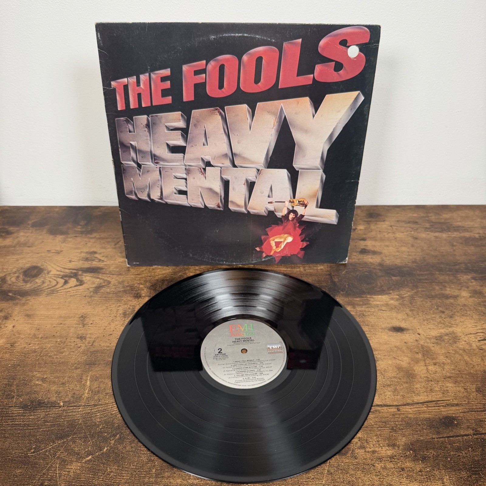 The Fools Heavy Mental SW-17046 Vinyl LP Shrink Sterling EMI America CLEAN VG+