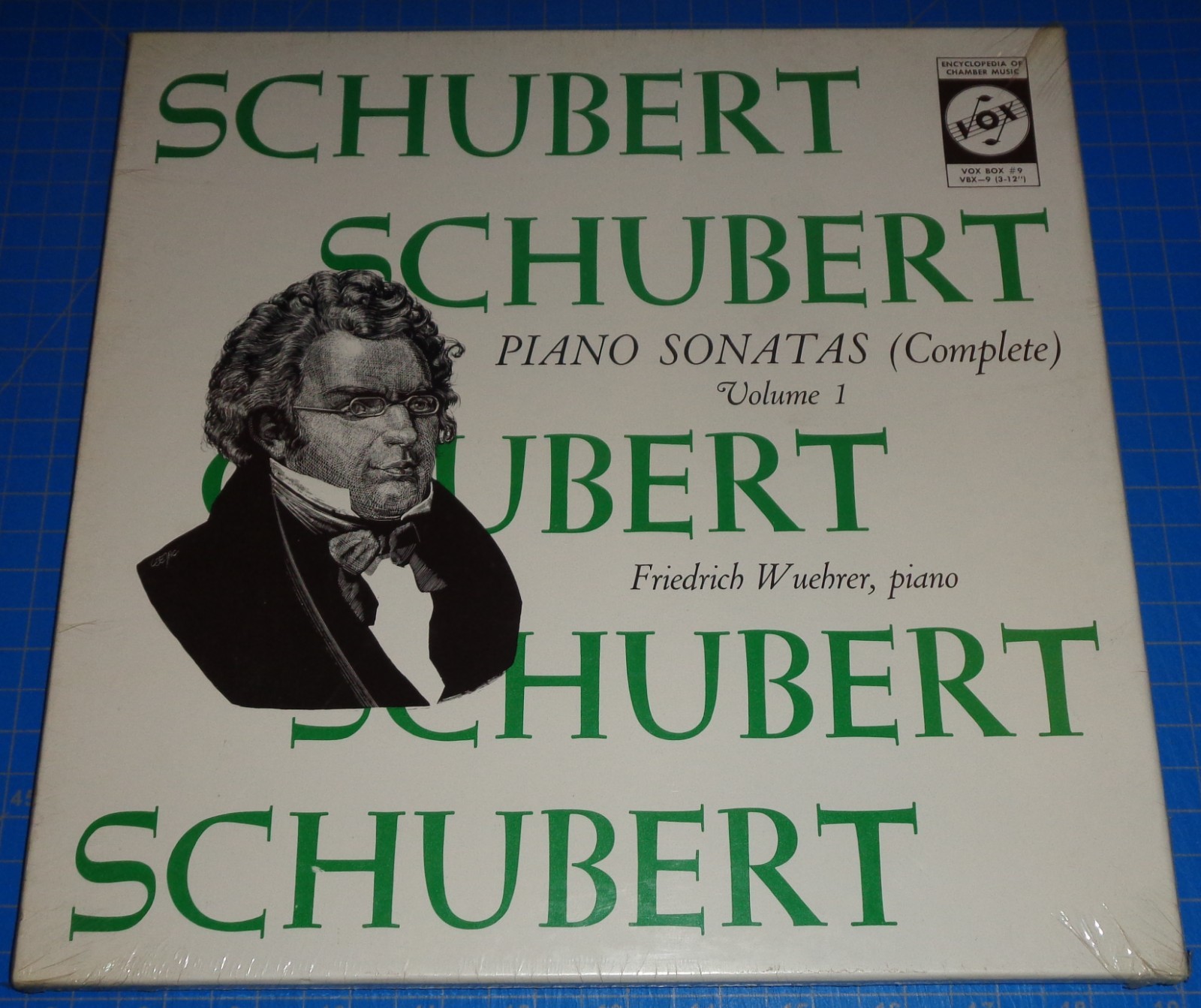 Friedrich Wuehrer SCHUBERT Piano Sonatas Vol.1 - Vox Box VBX 9 SEALED
