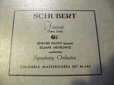 1938 Selmar Meyrowitz EDWARD KILENYI Piano Schubert Liszt WANDERER FANTASIE M426 picture