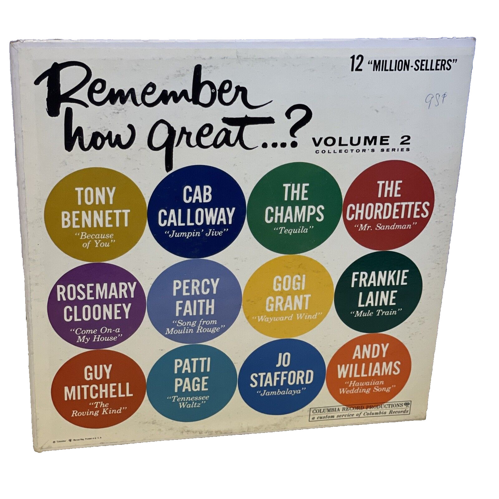 Various Remember How Great...? Volume 2 (Vinyl, 1962) Columbia XTV 69408 VG+ LP