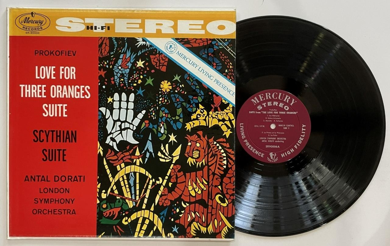 Prokofiev Love For Three Oranges Suite Dorati LP NM Mercury SR-90006 FR4/FR2