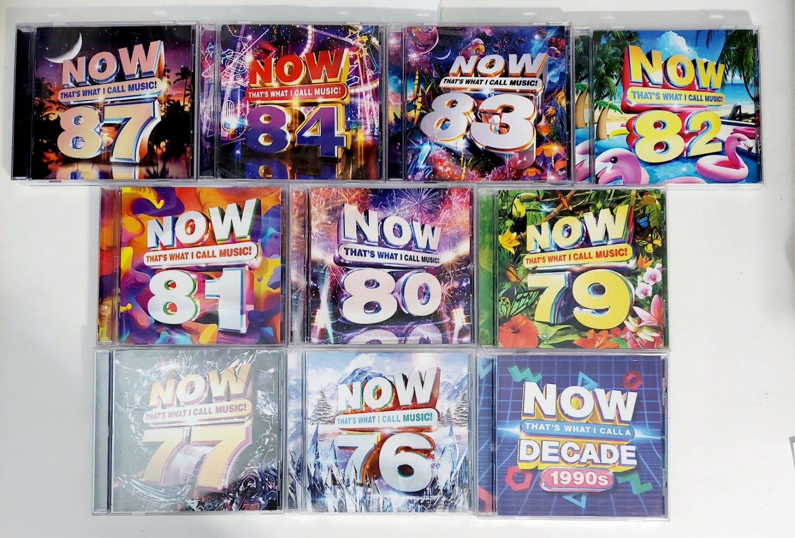 10 NOW That's What I Call Music CD Lot. 76,77,79,80,81,82,83,84,89, Decade 90s
