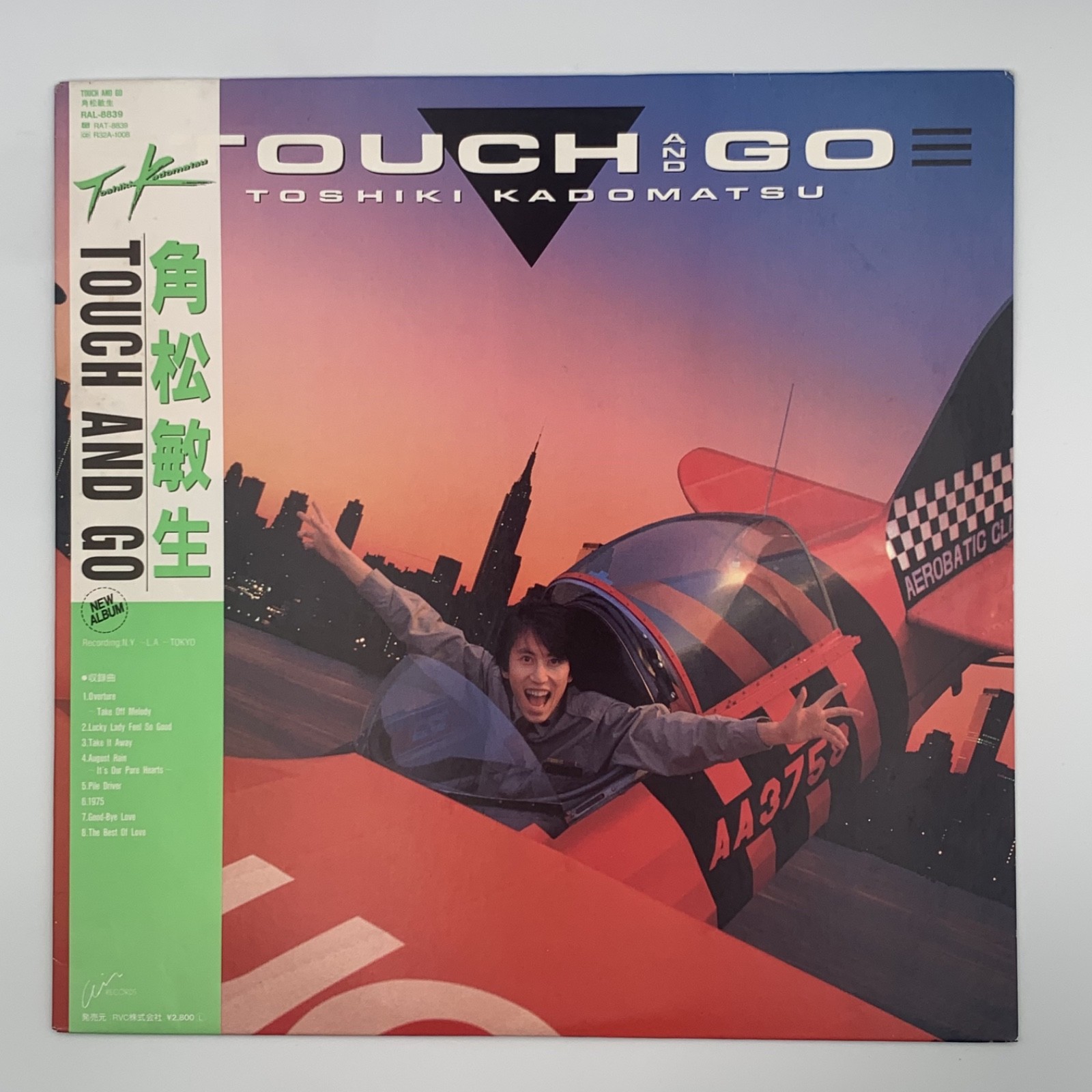TOSHIKI KADOMATSU Touch And Go LP Japan 1986 RAL-8839 OBI City Pop