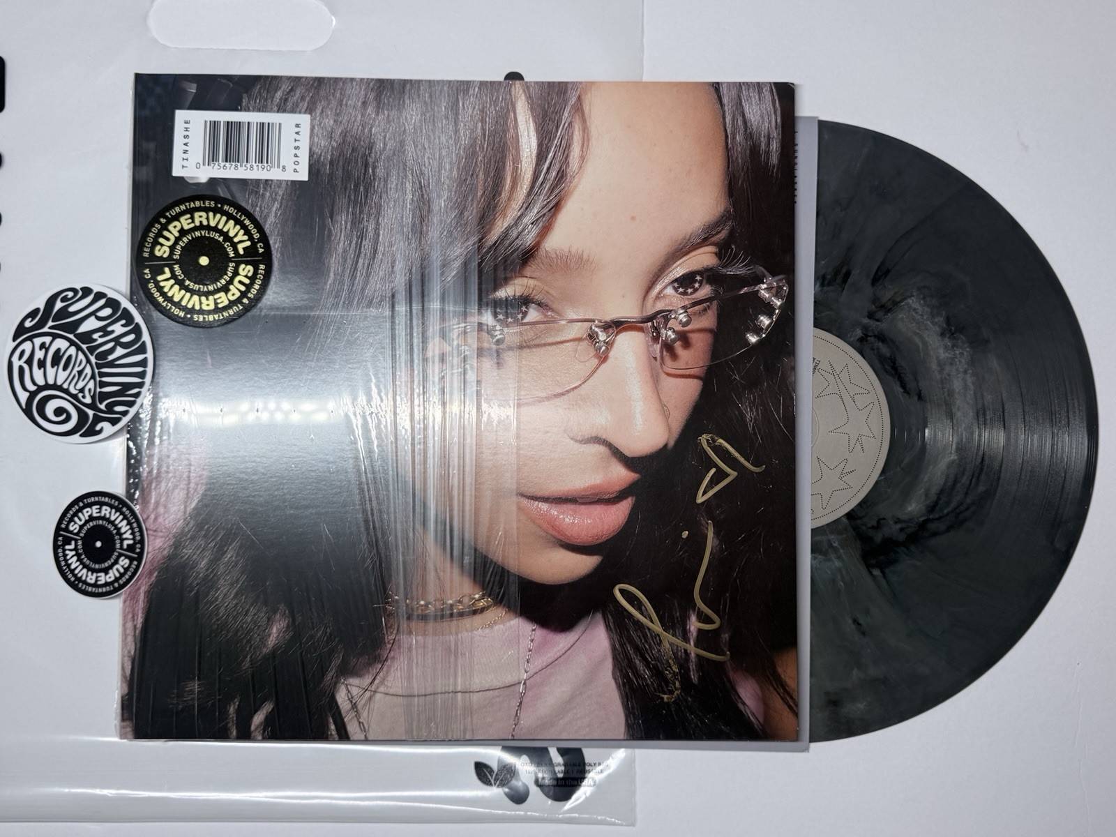 Tinashe Popstar Signed Vinyl ON COVER - Supervinyl