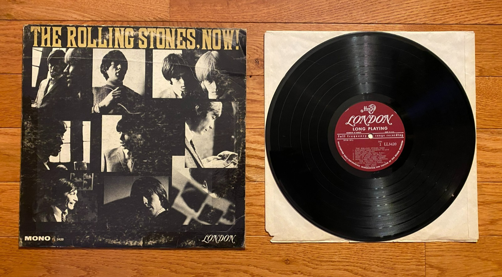 The Rolling Stones - The Rolling Stones, Now LP London  LL 3420 1965 Press FFRR