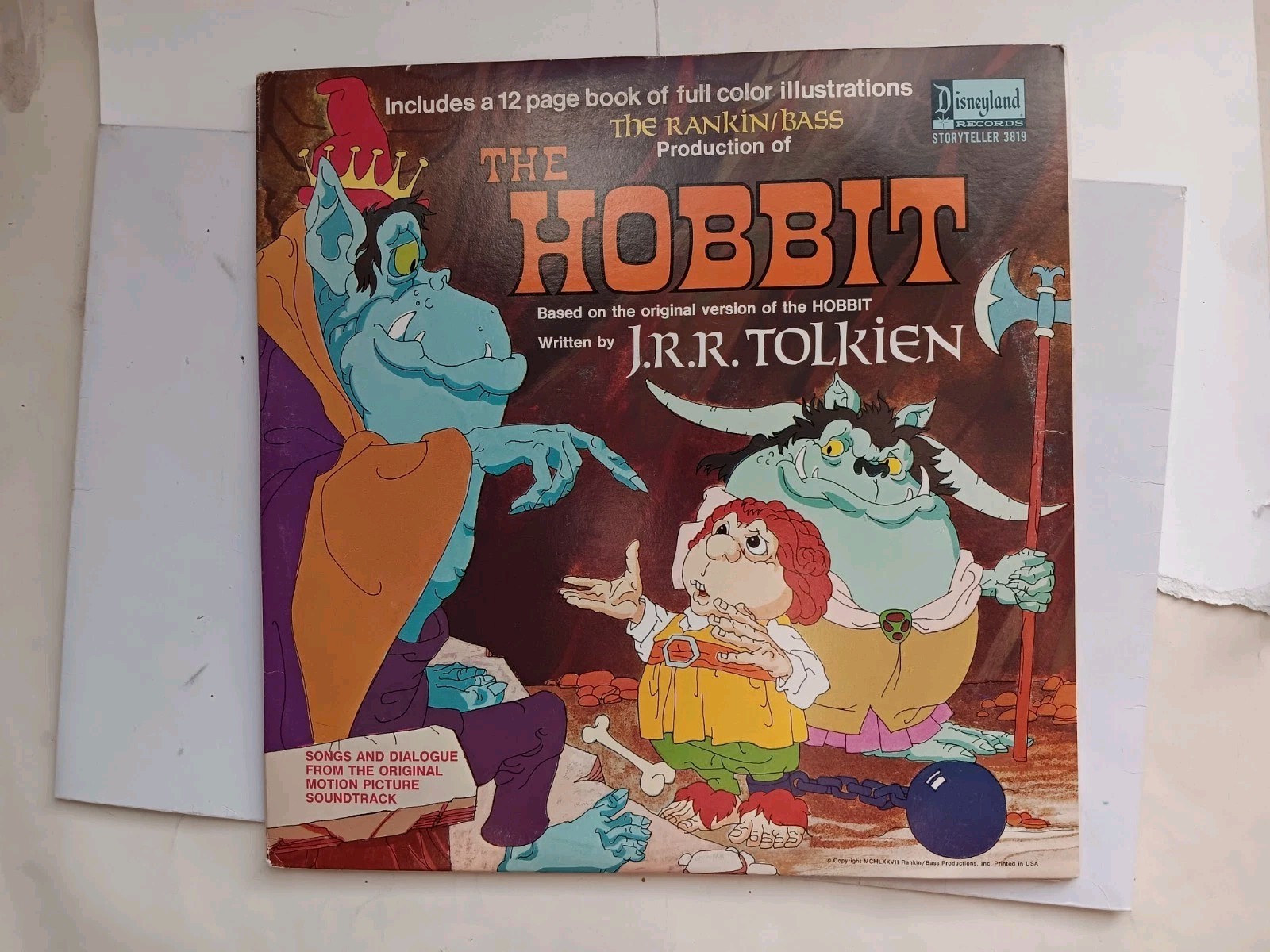 DISNEYLAND RECORDS THE RANKIN/BASS THE HOBBIT 1977