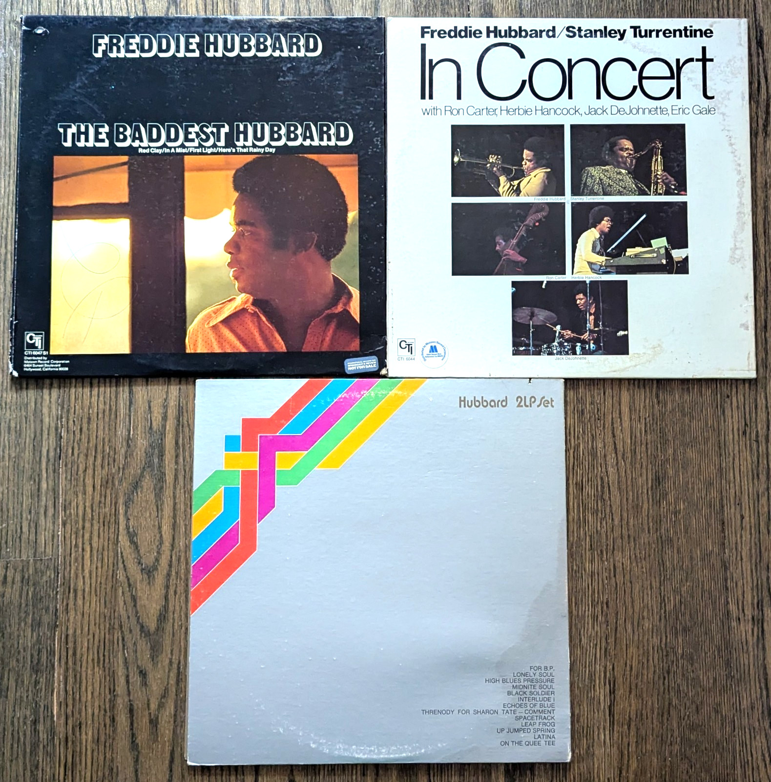 Freddie Hubbard 4 LP Lot: Baddest Hubbard + In Concert + Art Of Freddie Hubbard
