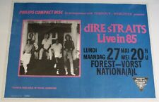 Dire Straits Poster Original Vintage Concert Promo Belguim 1985 picture