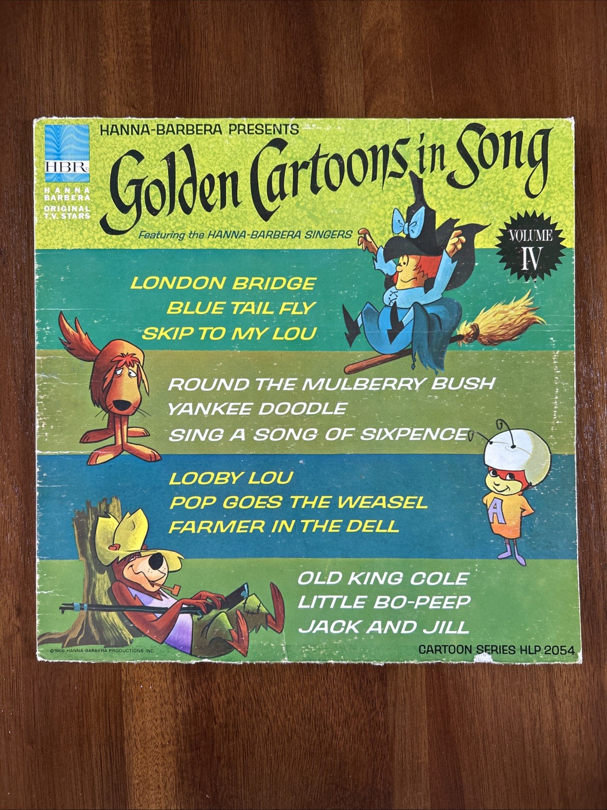 🎵Hanna‑Barbera Singers – Golden Cartoons in Song Vol.4 – RARE 1st Press 1966 LP