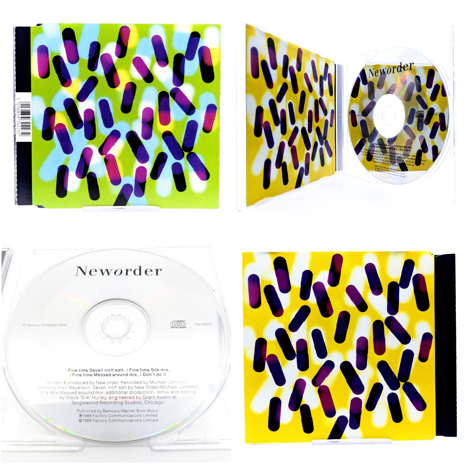 New Order Fine Time 1998 CD Early Factory Records Mint Condition