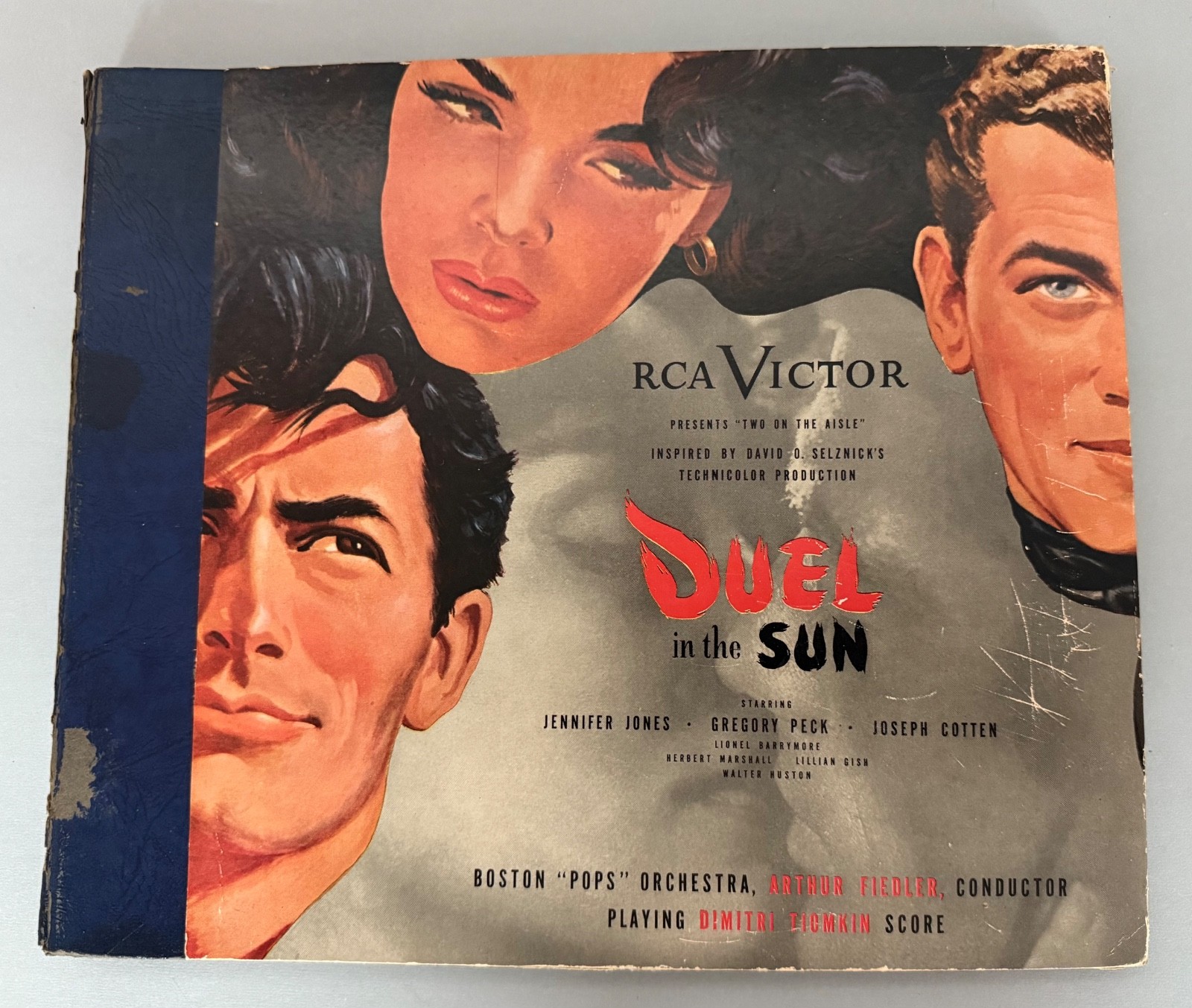 Vintage Duel In The Sun 78 rpm 4 Record Album 1946 Gregory Peck Jennifer Jones