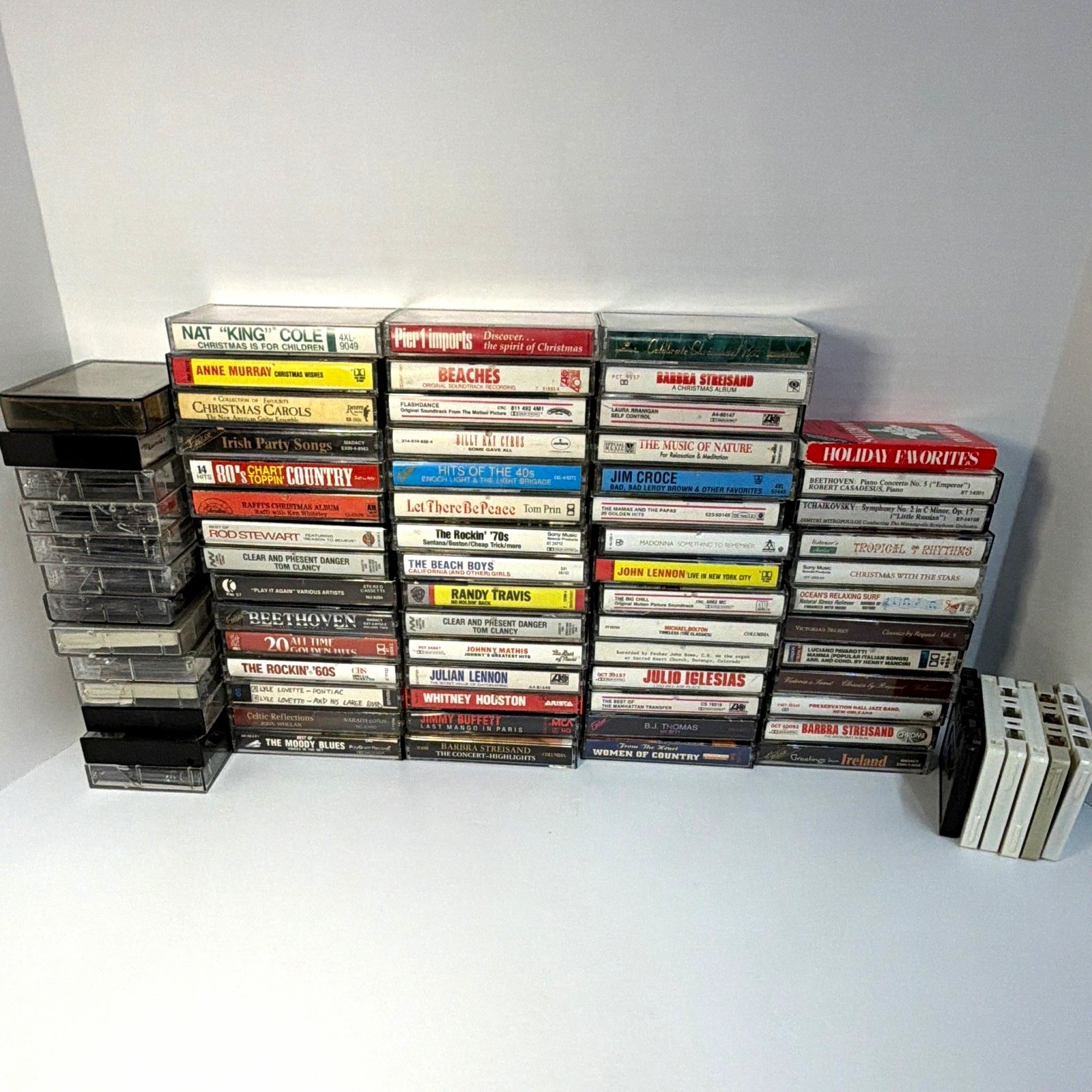 Assorted Various Artists,Music, Genre, Cassette Tape Lot 76 Total.