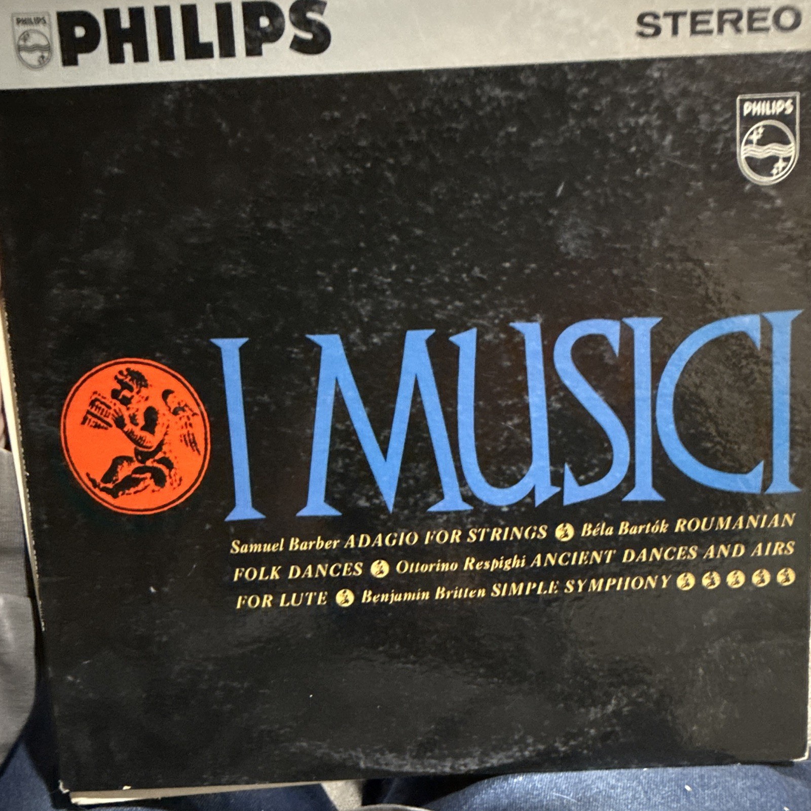 Philips I Musici Barber Bartok Respighi Britten Stereo LP Vinyl PHS 900-001
