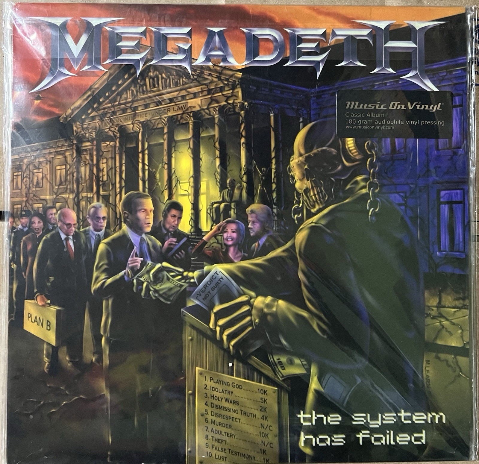 Megadeth The System has Failed 2016 Europe. Nm/Nm