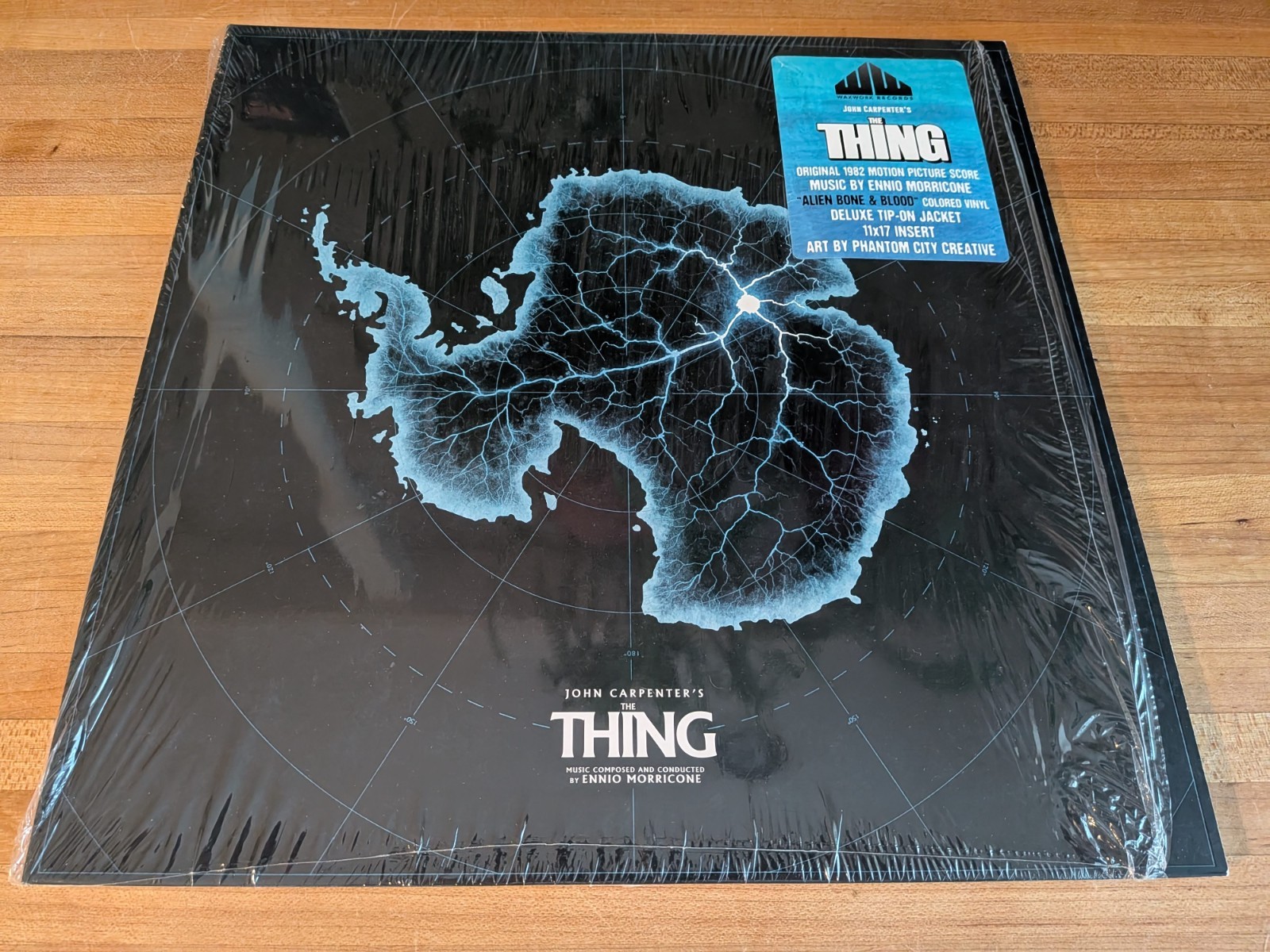 John Carpenter's The Thing Soundtrack Vinyl LP Waxwork 2023 Alien Blood+Bone