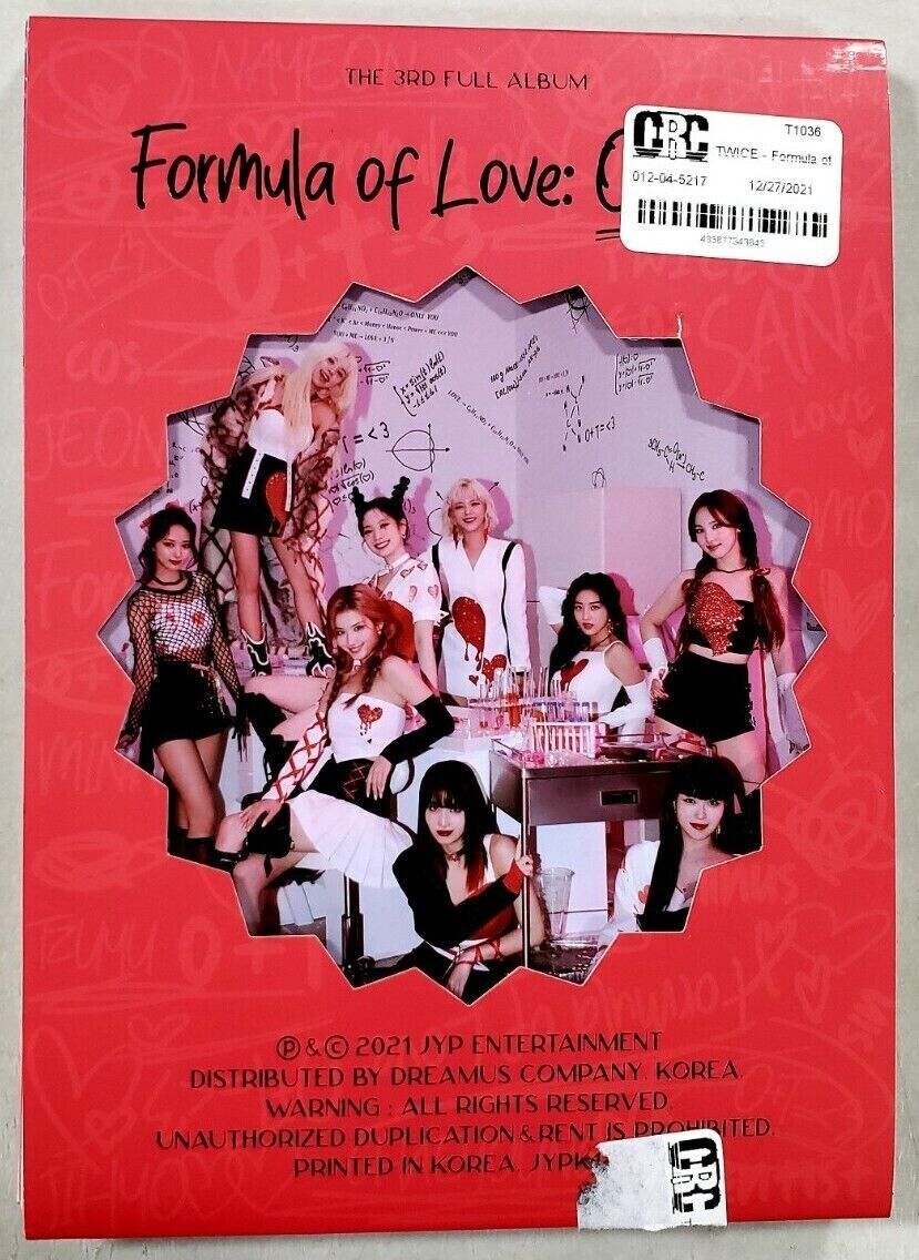 TWICE - Formula of Love: O+T= 3 US Target Exclusive CD Kpop Goodies Cards Poster
