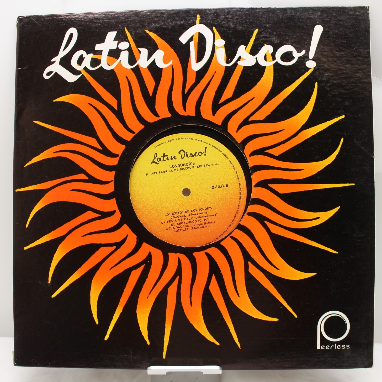 Latin Disco Los Sonor's Vintage Vinyl Record LP VG+ D-1033