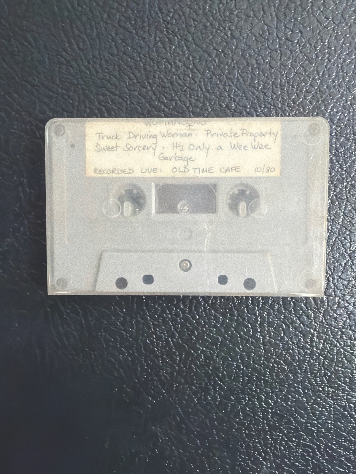 WOMANSONG Live Recorded Old Time Cafe 10/80 Rare Private Folk Cassette Tape