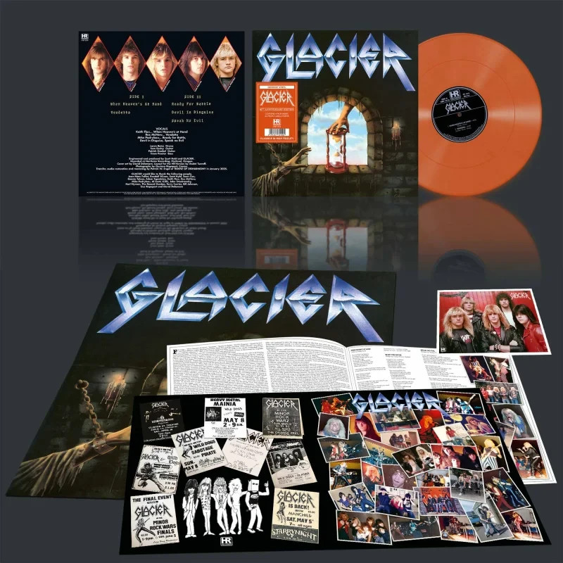 Glacier S/T LP Vinyl Power Metal Heavy Metal Omen Manowar Riot Warlord Exciter