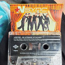 *NSYNC No Strings Attached Cassette Album Jive 2000 Pop English Clear Case picture