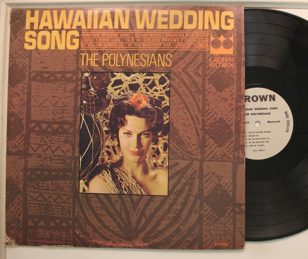 The Polynesians Lp Hawaiian Wedding Song On Crown - Vg+ To Vg++/ Vg++